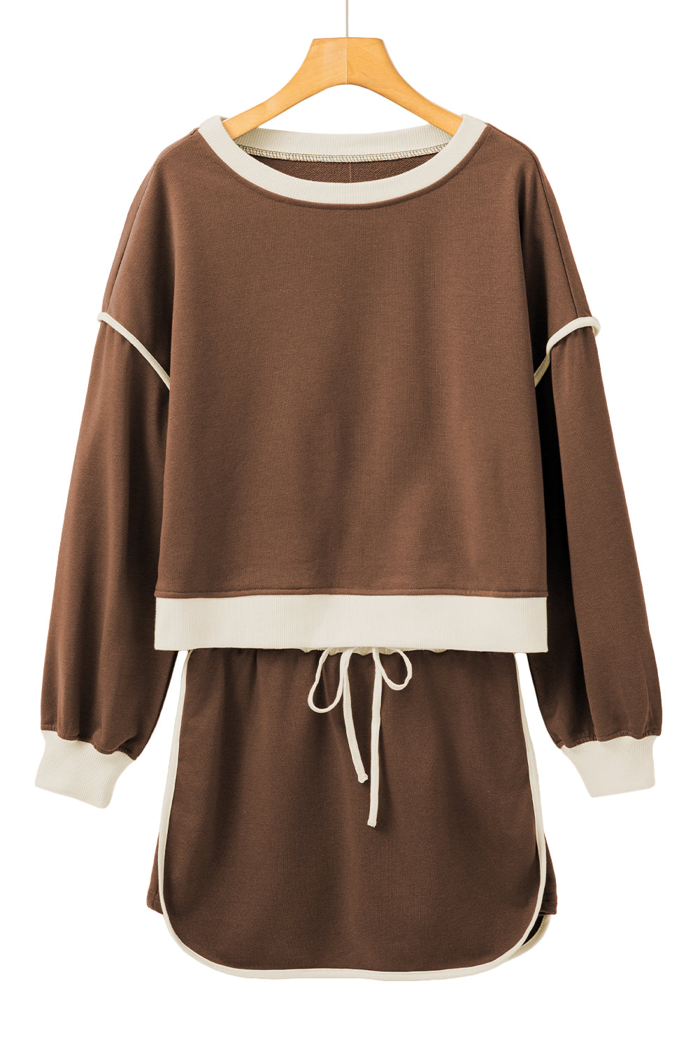 Sophie | Ensemble pull ample & short skort contrastant