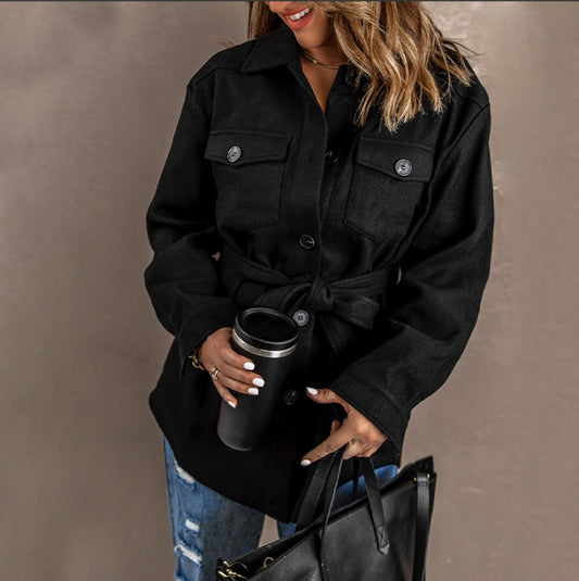 Élise | Trench-ceinture chic intemporel