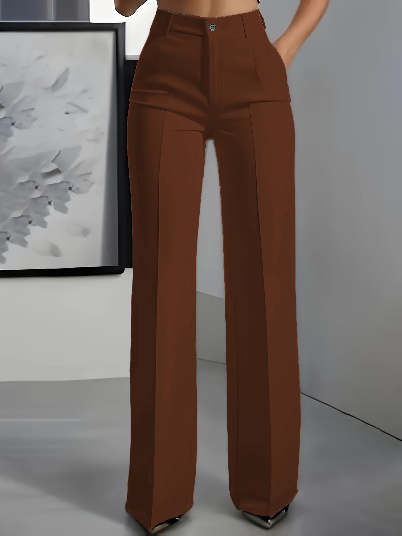 Clara | Pantalon minimaliste blanc