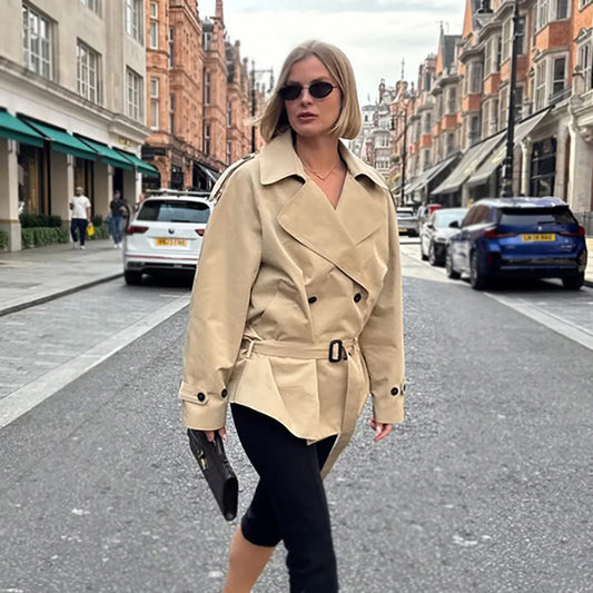 Élodie | Manteau en laine d’agneau à col revers