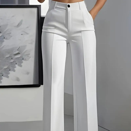 Clara | Pantalon minimaliste blanc
