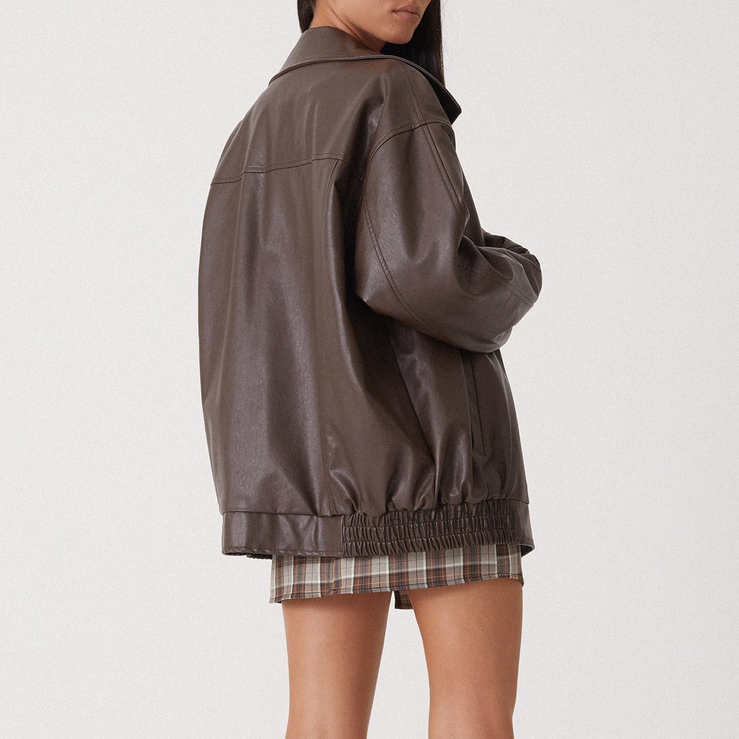 Clara | Manteau en cuir style motard pour femmes