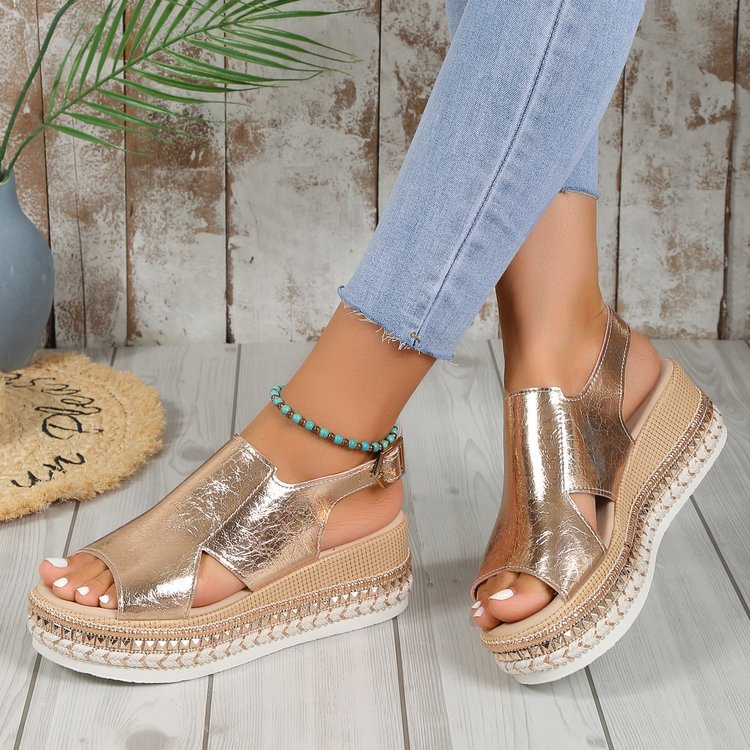 Luna | Sandales à brides brillantes