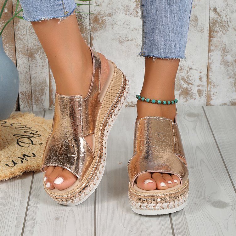 Luna | Sandales à brides brillantes