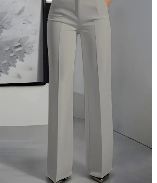 Clara | Pantalon minimaliste blanc