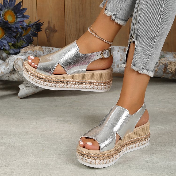 Luna | Sandales à brides brillantes